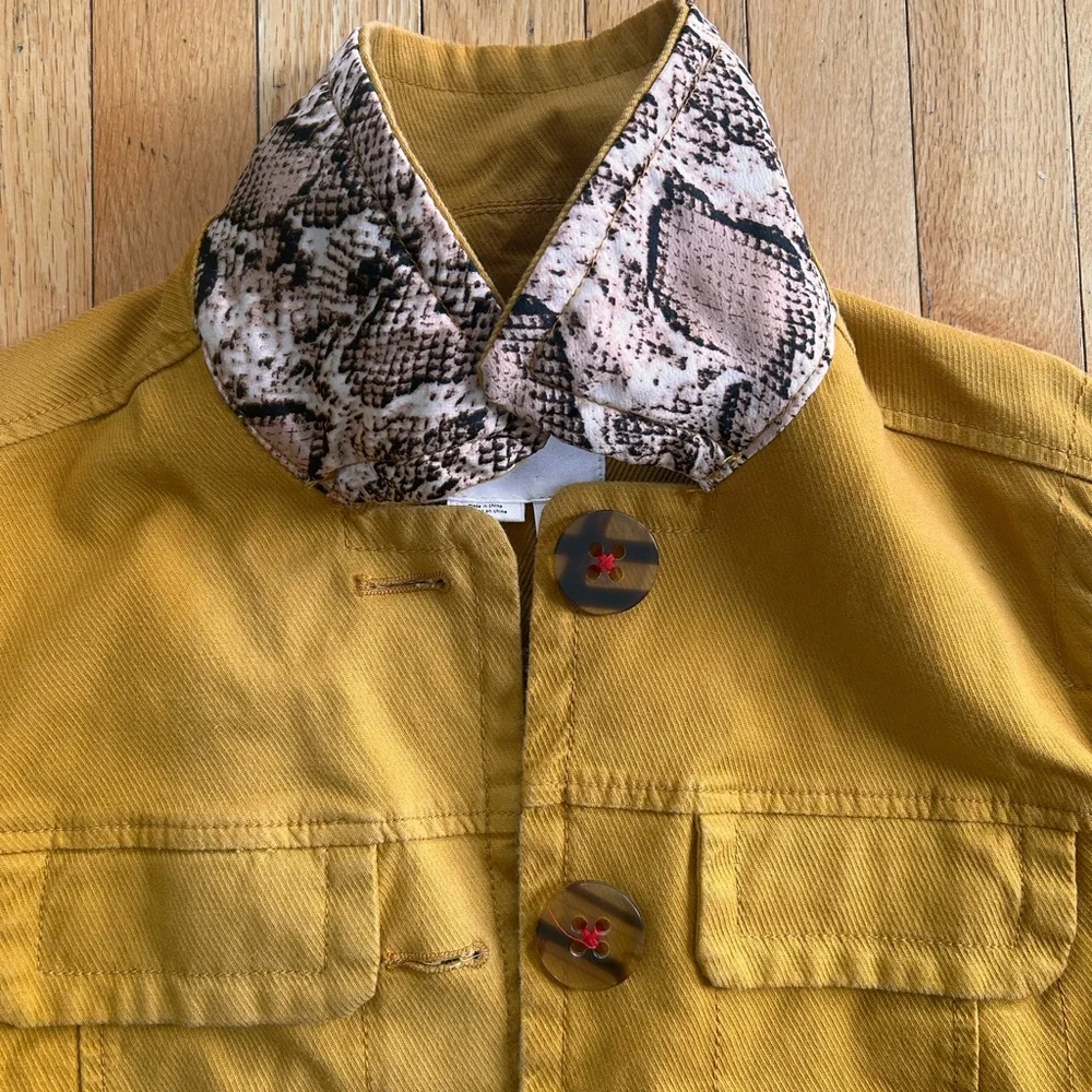 Nora Flounce Sleeve Jacket Anthropologie sz M - Picture 6 of 16